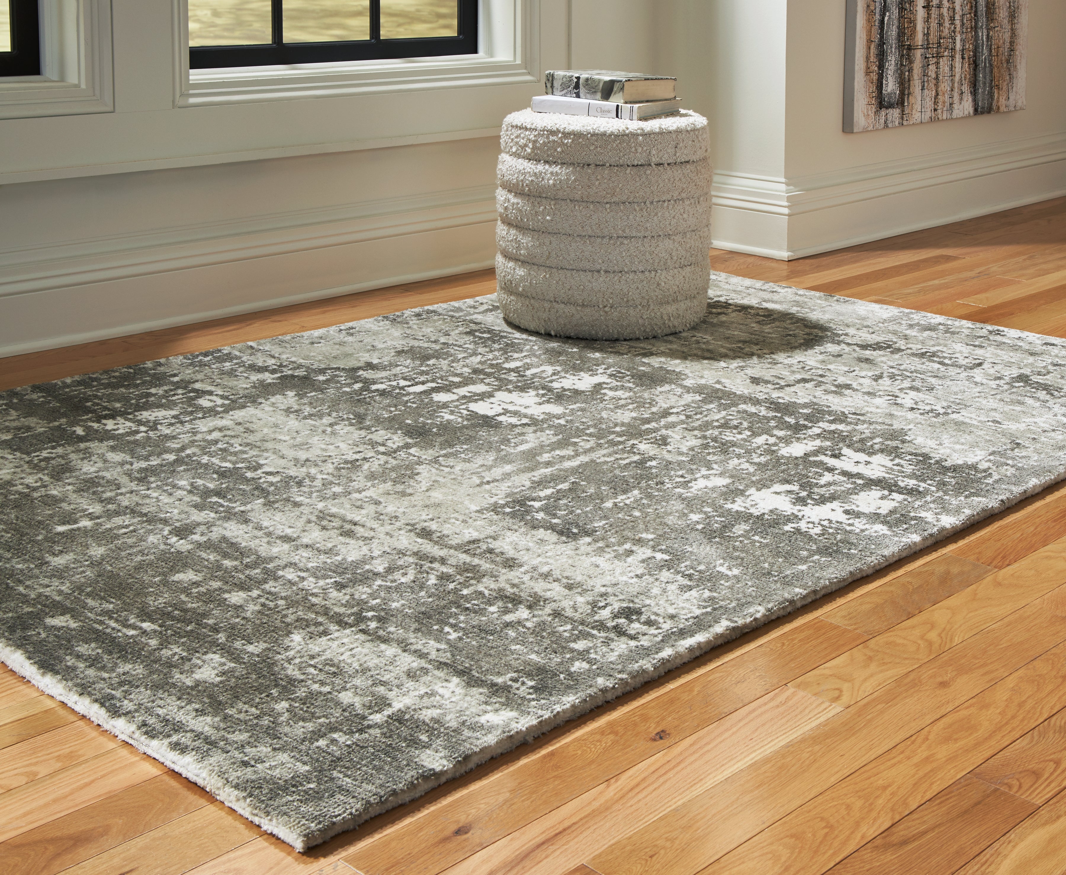 Prime Furniture - Ashley Furniture - Valmontic Rug - 8' x 10' Rug / Gray - R406921