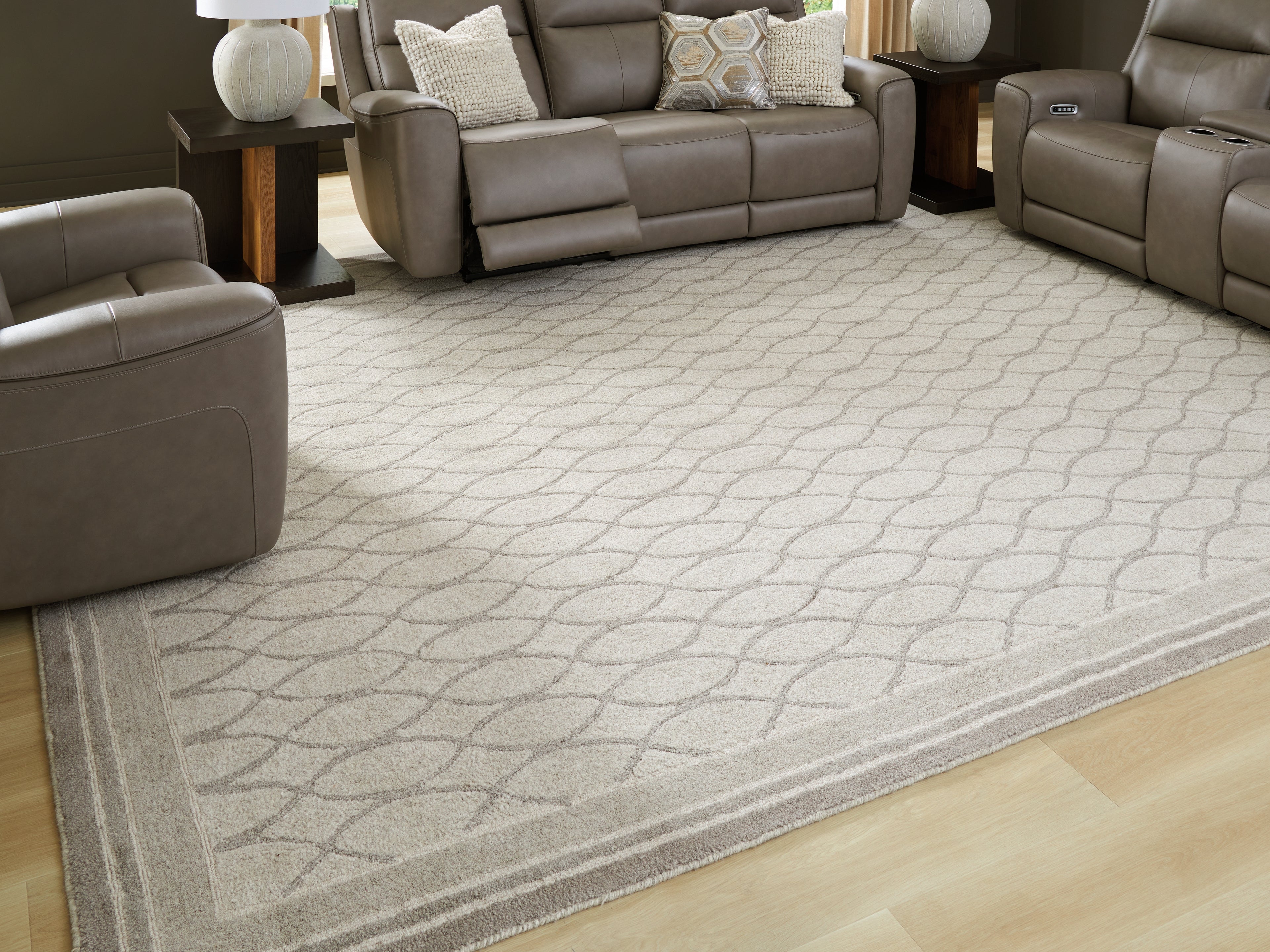 Prime Furniture - Ashley Furniture - Wimney Rug - Extra Large Rug / Gray - R407280