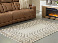 Prime Furniture - Ashley Furniture - Idaman Rug - Large Rug / Taupe/Brown - R407291