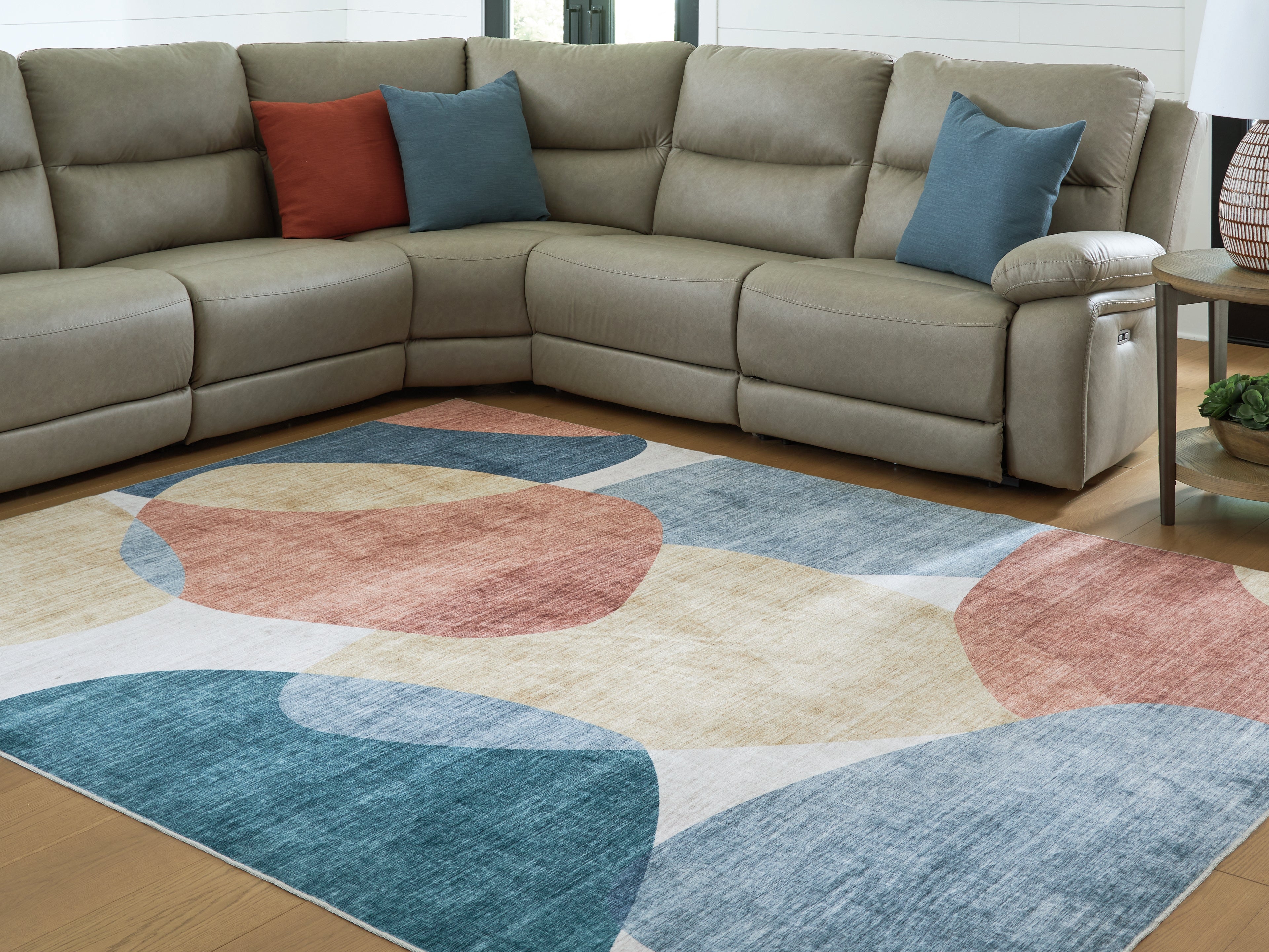 Prime Furniture - Ashley Furniture - Chanleigh Rug - Washable 7'6" x 9'6" Area Rug / Multi - R407371