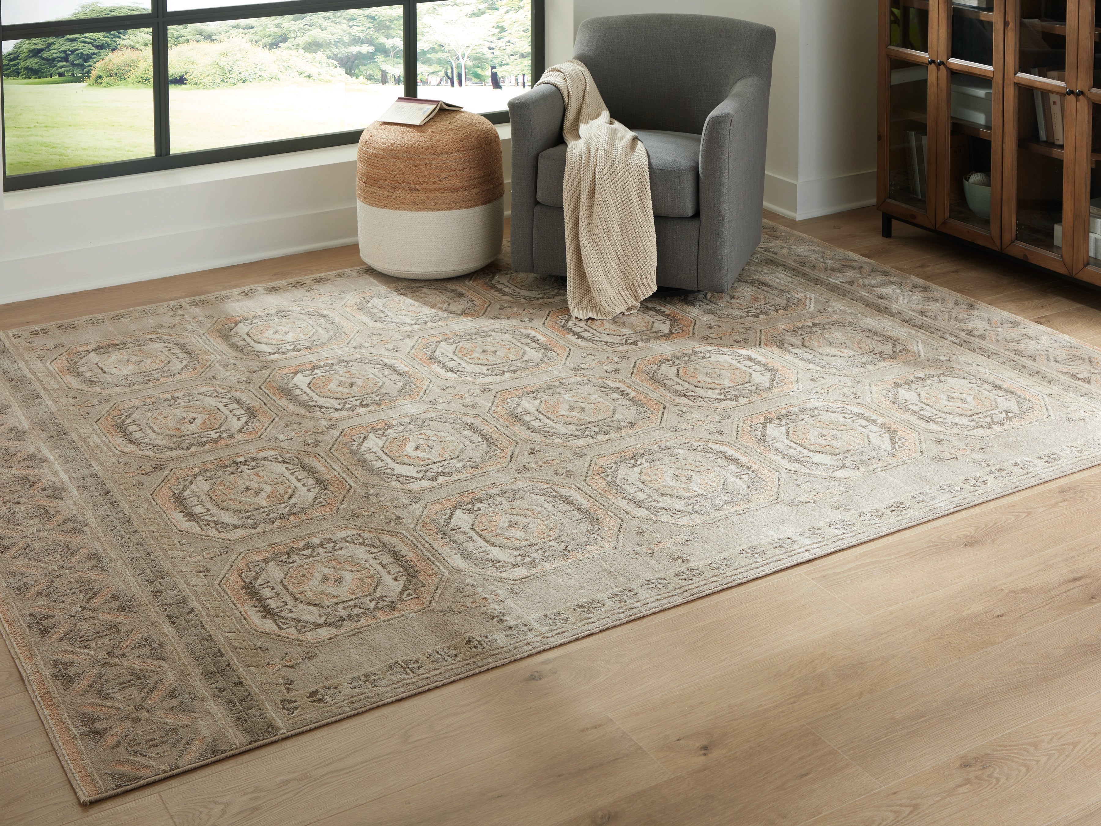 Prime Furniture - Ashley Furniture - Bachby Rug - 7'10" x 10' Area Rug / Multi - R407681