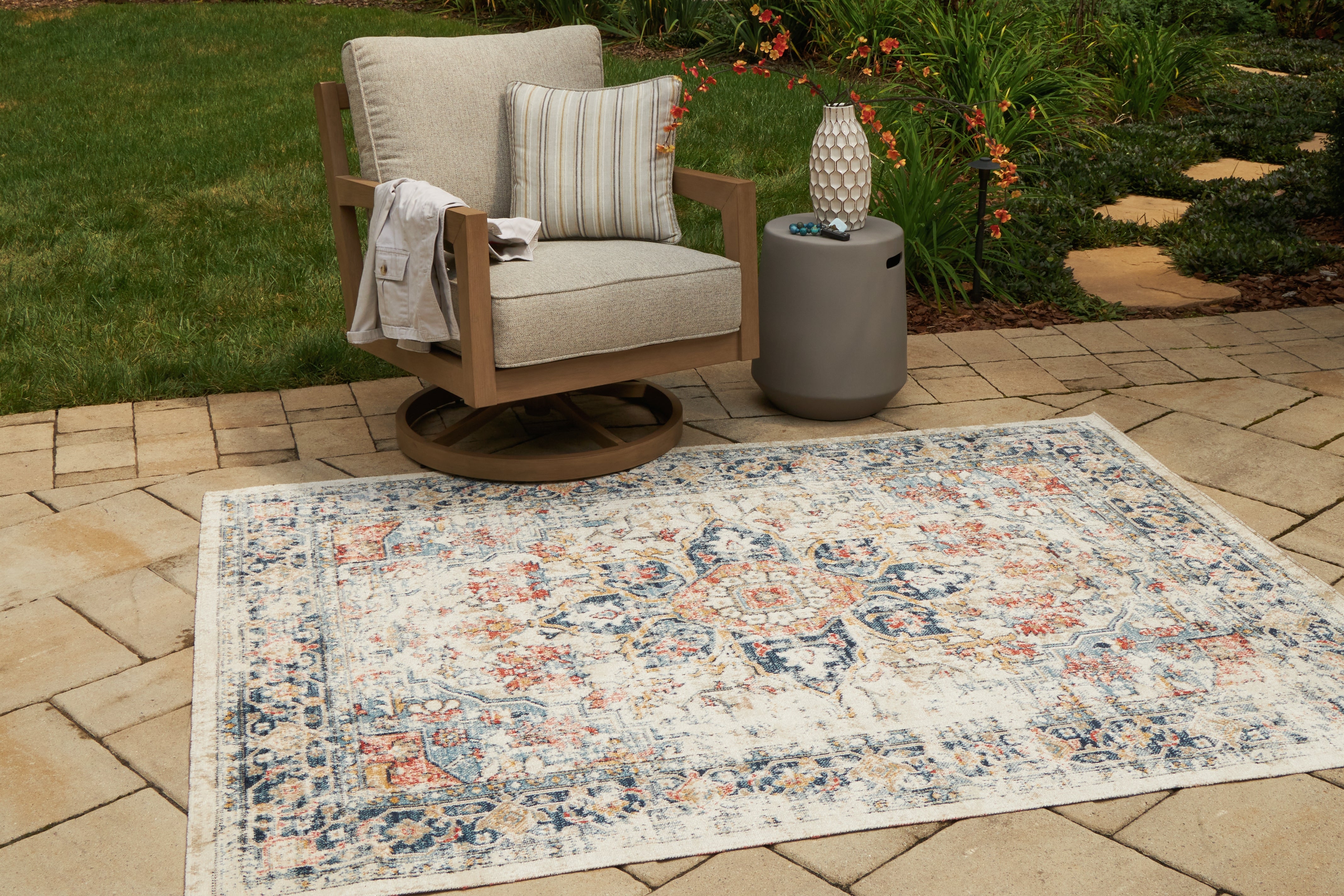 Prime Furniture - Ashley Furniture - Jarrpage Rug - 5' x 7' Rug / Multi - R900092