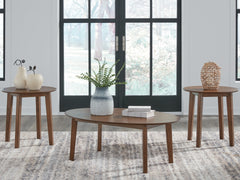 Prime Furniture - Ashley Furniture - Gordonay Table (Set of 3) - Occasional Table Set (3/CN) / Brown - T155-13