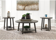 Prime Furniture - Ashley Furniture - Caitbrook Table (Set of 3) - Occasional Table Set (3/CN) / Gray - T188-13