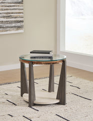 Prime Furniture - Ashley Furniture - Frazwa End Table - Round End Table / Multi - T432-6