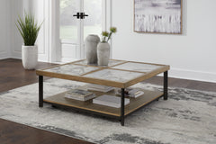 Prime Furniture - Ashley Furniture - Montia Coffee Table - Square Cocktail Table / Multi - T632-8
