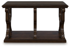 Prime Furniture - Ashley Furniture - Maylee Sofa Table - Sofa Table / Dark Brown - T647-4