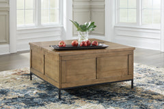 Prime Furniture - Ashley Furniture - Torlanta Lift-Top Coffee Table - Lift Top Cocktail Table / Brown - T686-9