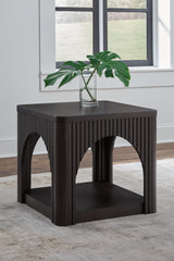 Prime Furniture - Ashley Furniture - Yellink End Table - Square End Table / Black - T760-2