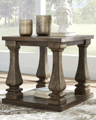 Prime Furniture - Ashley Furniture - Johnelle End Table - Rectangular End Table / Gray - T776-3