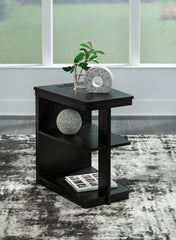Prime Furniture - Ashley Furniture - Winbardi Chairside End Table - Chair Side End Table / Black - T786-7