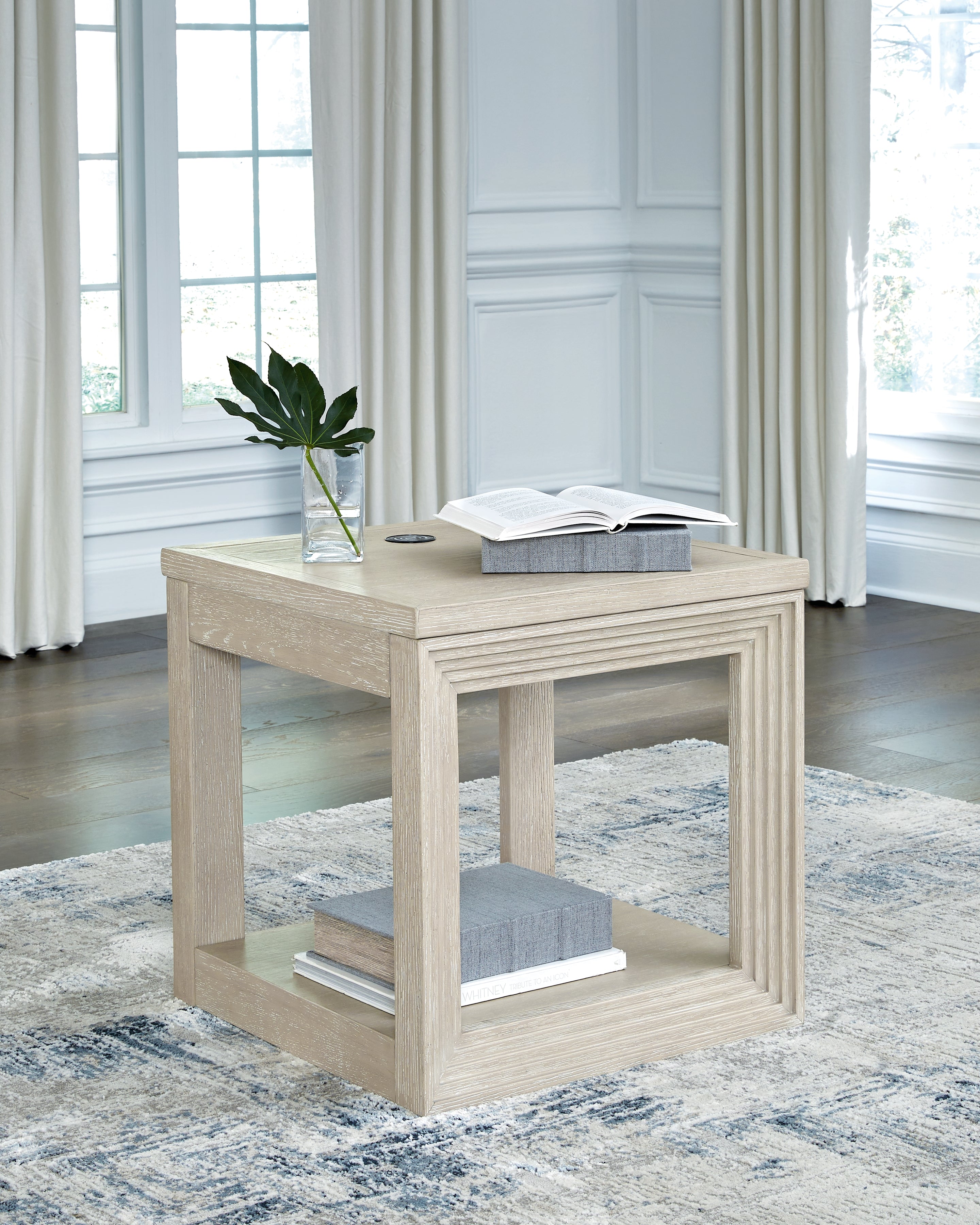 Prime Furniture - Ashley Furniture - Marxhart End Table - Square End Table / Bisque - T791-2