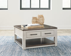 Prime Furniture - Ashley Furniture - Darborn Lift-Top Coffee Table - Lift Top Cocktail Table / Gray/Brown - T796-00