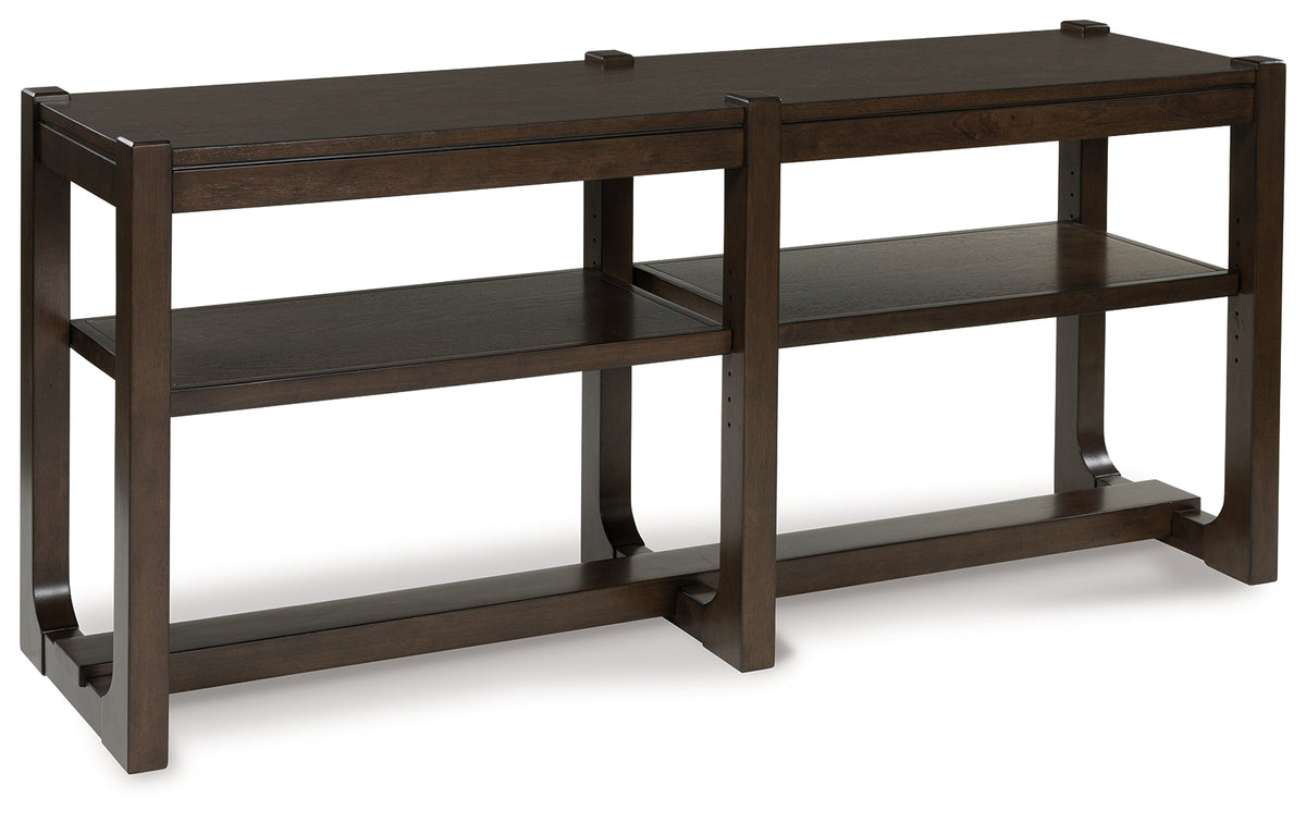 Prime Furniture - Ashley Furniture - Breckington Sofa Table - Sofa Table / Dark Brown - T856-4