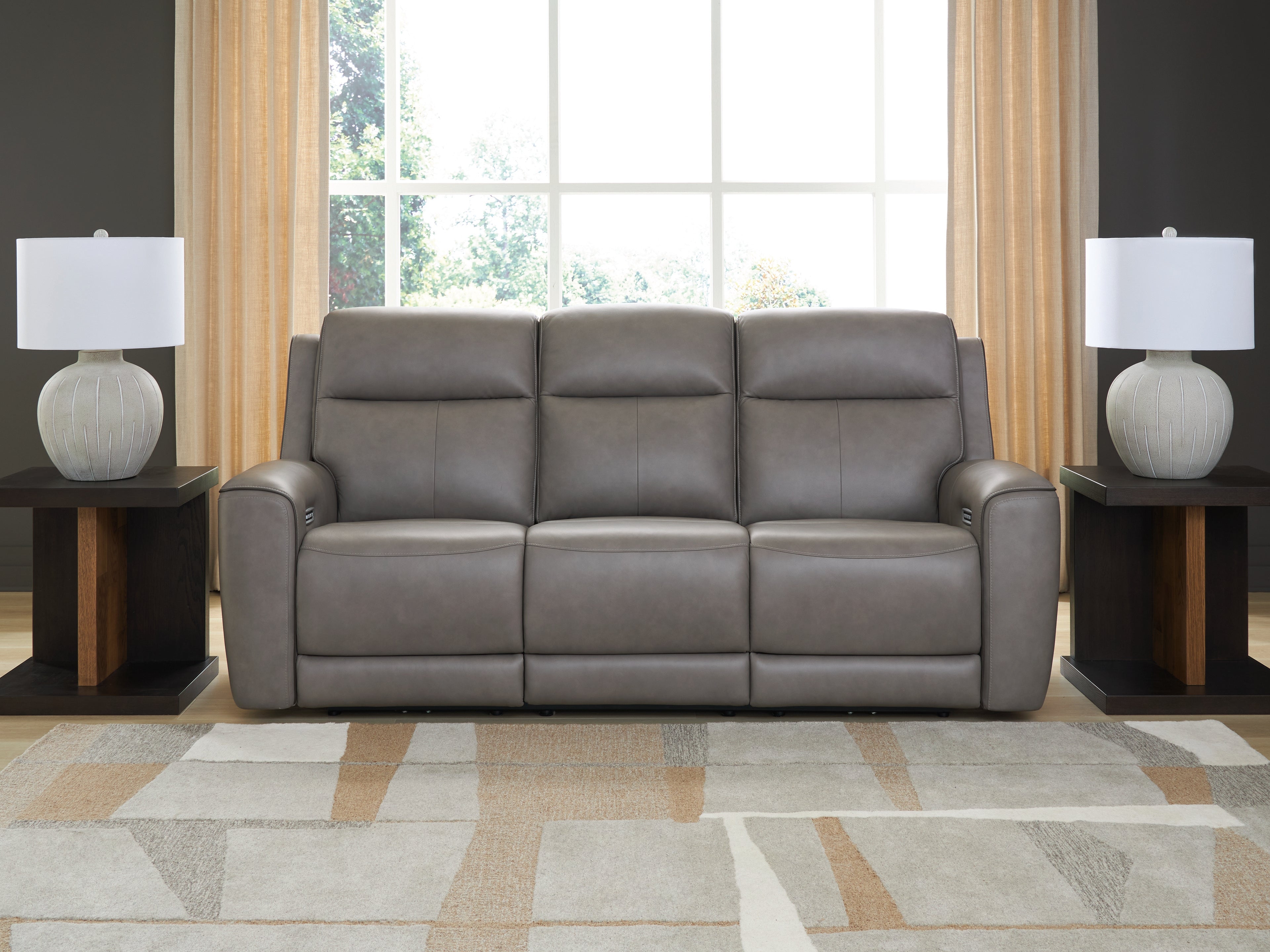 Prime Furniture - Ashley Furniture - 5Z-Comfort Living Room - PWR REC Sofa with ADJ Headrest / Coin - PCU1090015