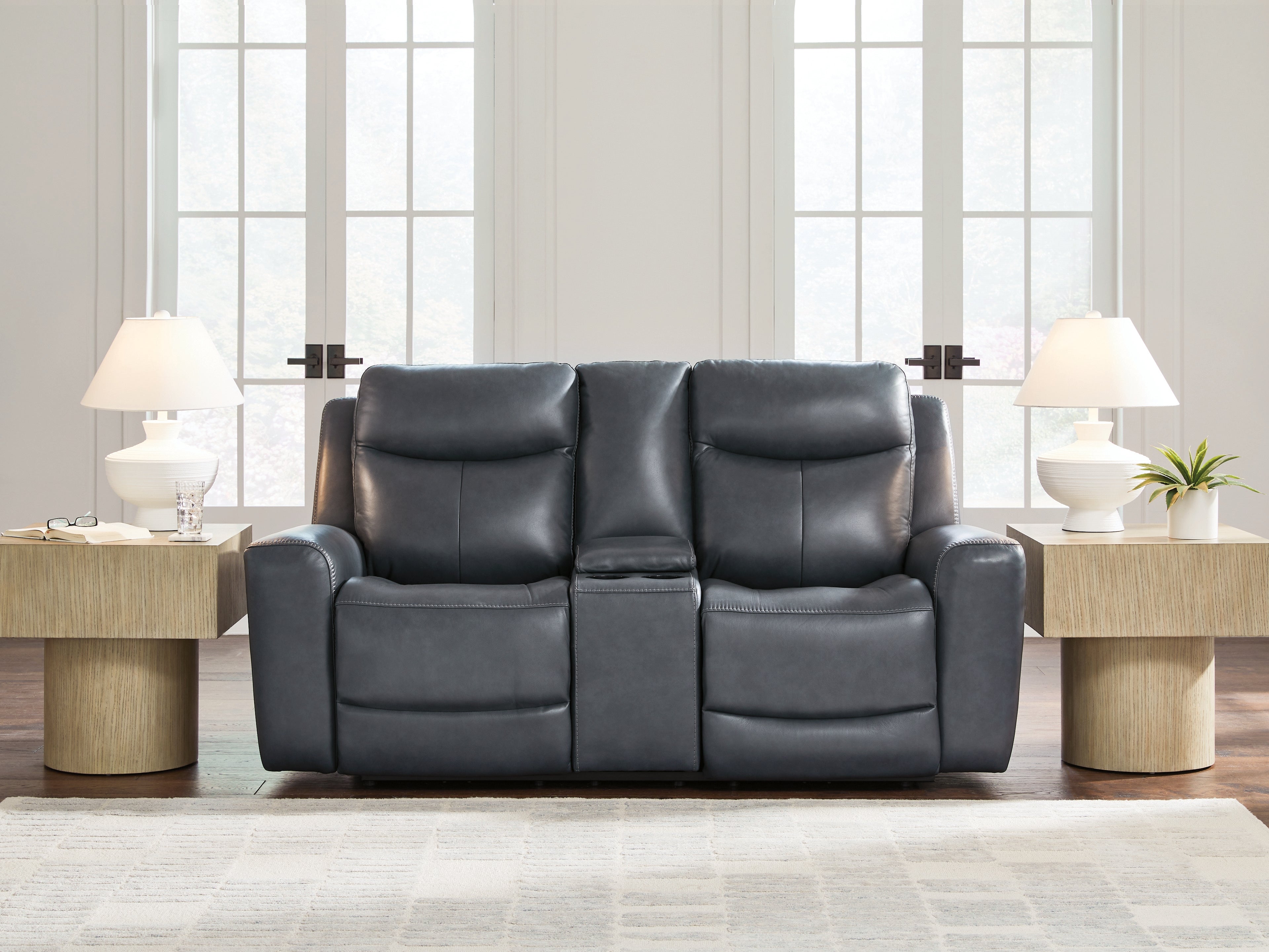 Prime Furniture - Ashley Furniture - Next Move Living Room - PWR REC Loveseat/CON/ADJ HDRST / Admiral - PCU1210018
