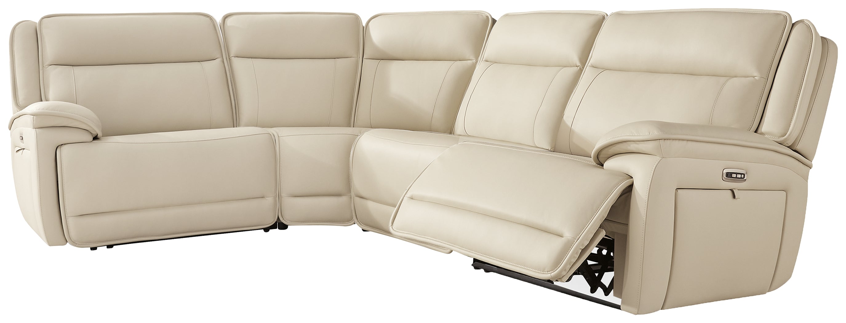 Prime Furniture - Ashley Furniture - Double Deal Sectional - 4-Piece Reclining Sectional / Almond - U13001S6