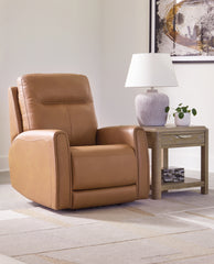 Prime Furniture - Ashley Furniture - Tryanny Living Room - PWR REC Loveseat/ADJ Headrest / Butterscotch - U9370414