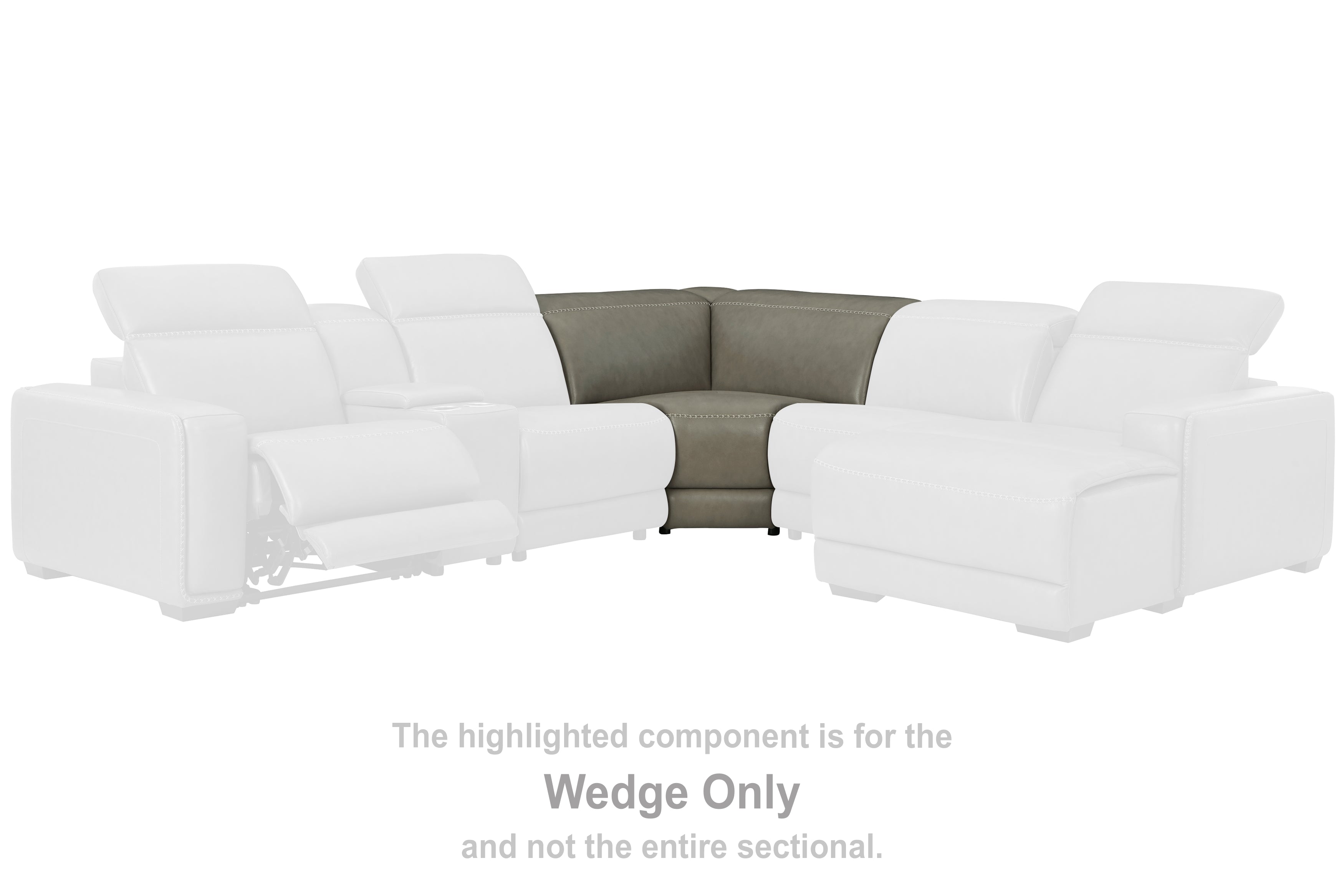 Prime Furniture - Ashley Furniture - Correze Sectional - Wedge / Gray - U9420277