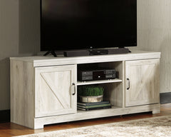 Prime Furniture - Ashley Furniture - Bellaby TV Stand - 63" / Whitewash - W331-68