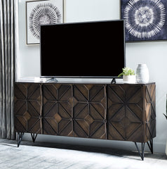 Prime Furniture - Ashley Furniture - Chasinfield 72" TV Stand - 72" / Dark Brown - W648-68