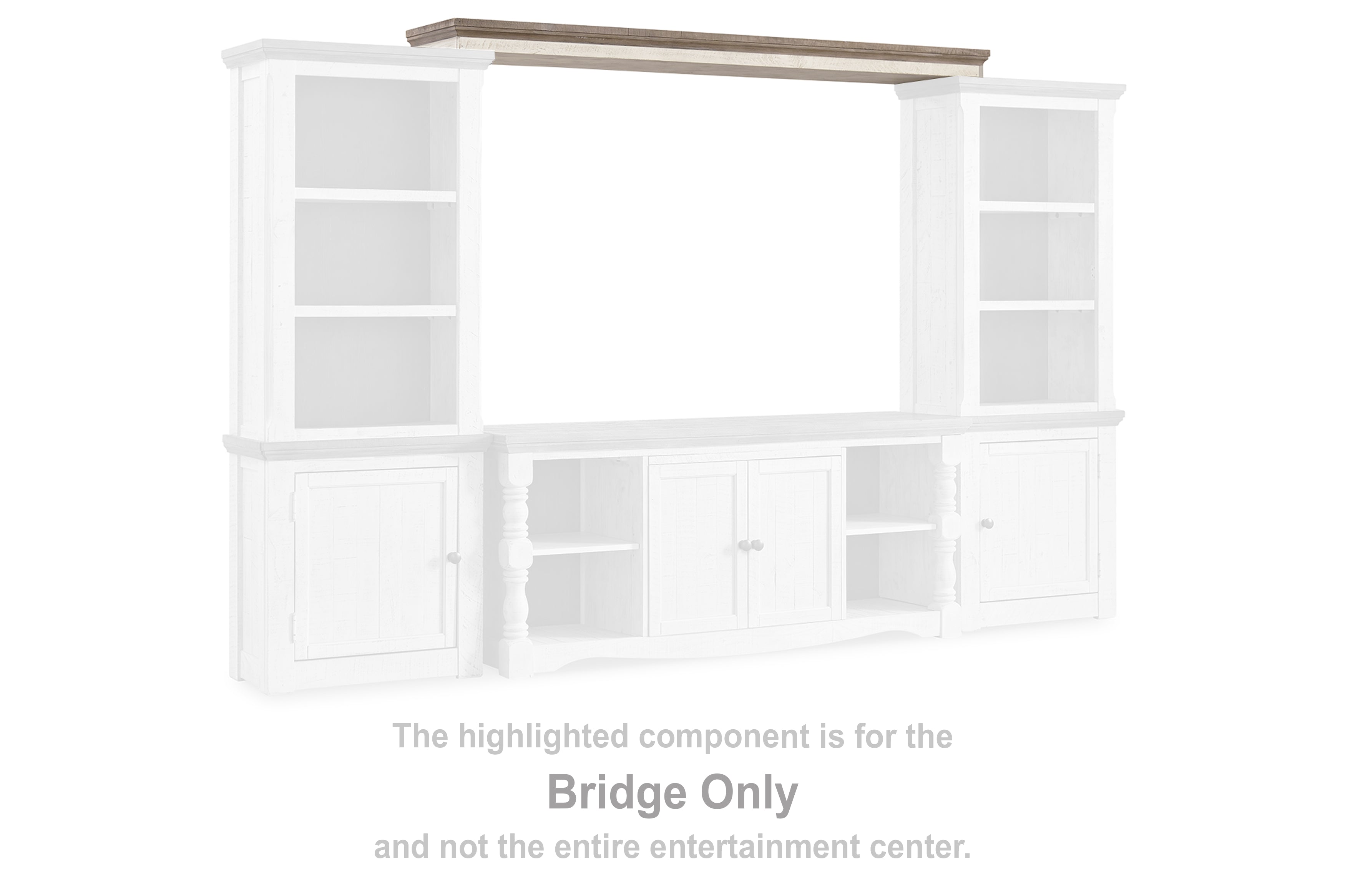 Prime Furniture - Ashley Furniture - Havalance Entertainment Center - Bridge / Two-tone - W814-35