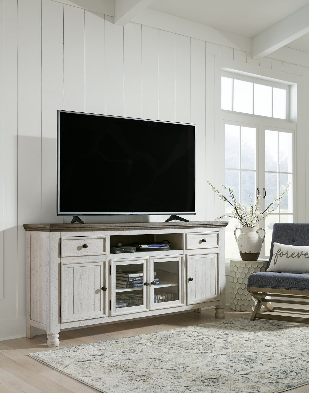 Prime Furniture - Ashley Furniture - Havalance TV Stand - TV Stand / Two-tone - W814-68