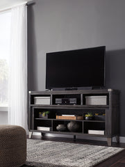 Prime Furniture - Ashley Furniture - Todoe 65" TV Stand - 65" / Gray - W901-68